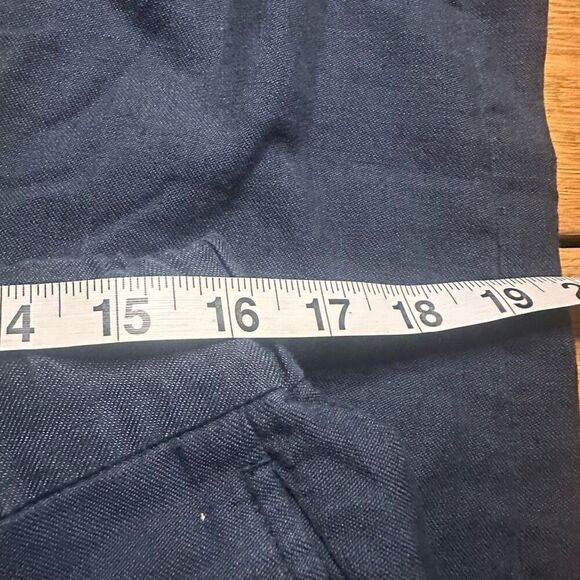 Club Monaco linen blend joggers large navy - Picture 5 of 8